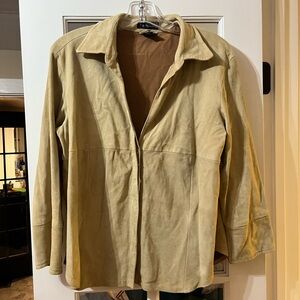 Stylish Faconnable Suede Women’s Blouse